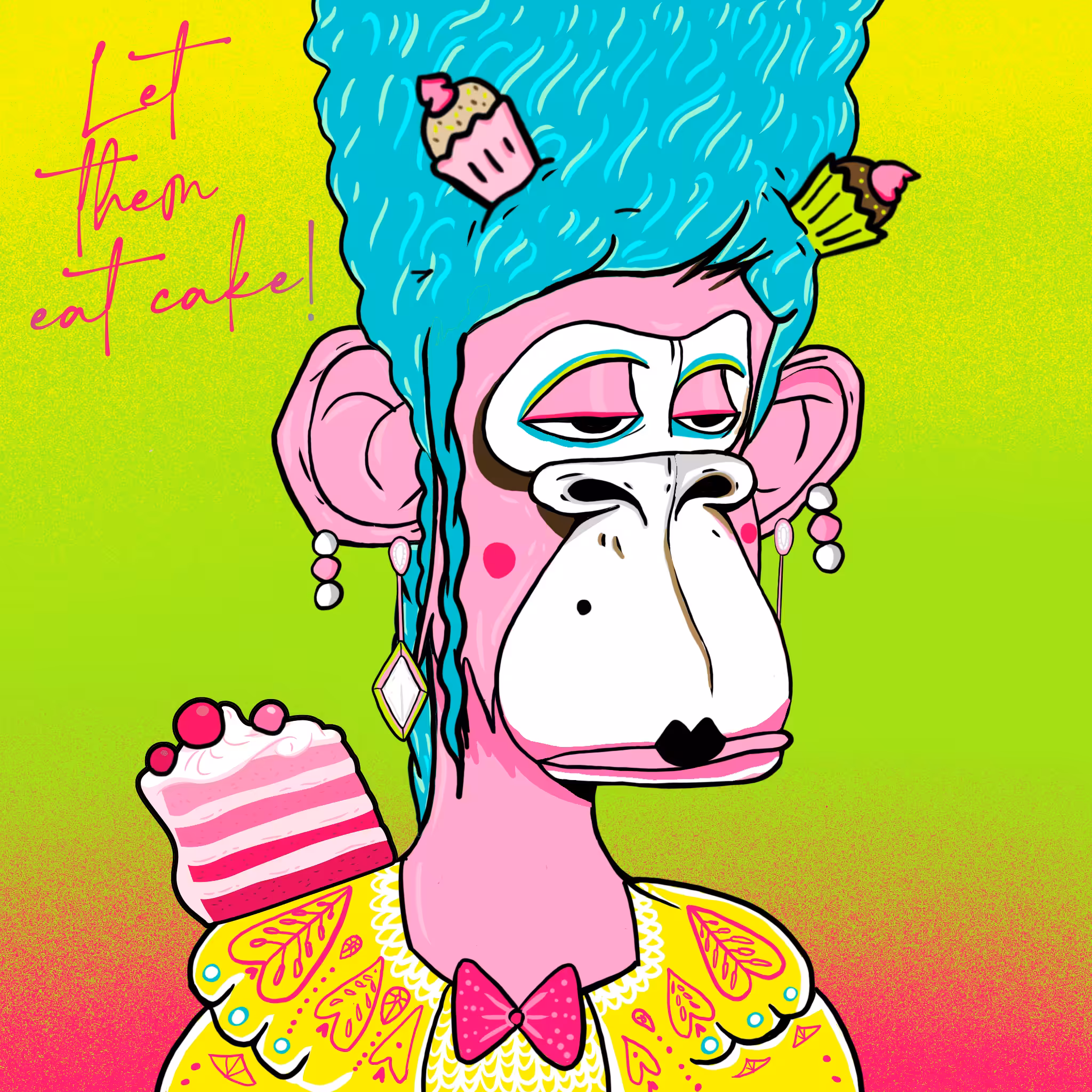 Pink Marie Antoinette Caked Ape