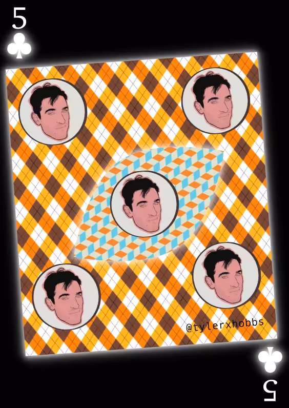 NFT CARDS 5 TRIBUTE TO @tylerxhobbs