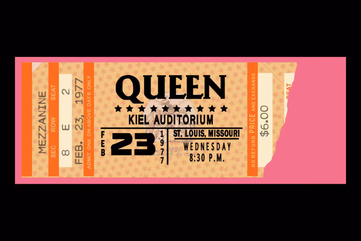 Classic Rock Concert Ticket Stub Generator #15