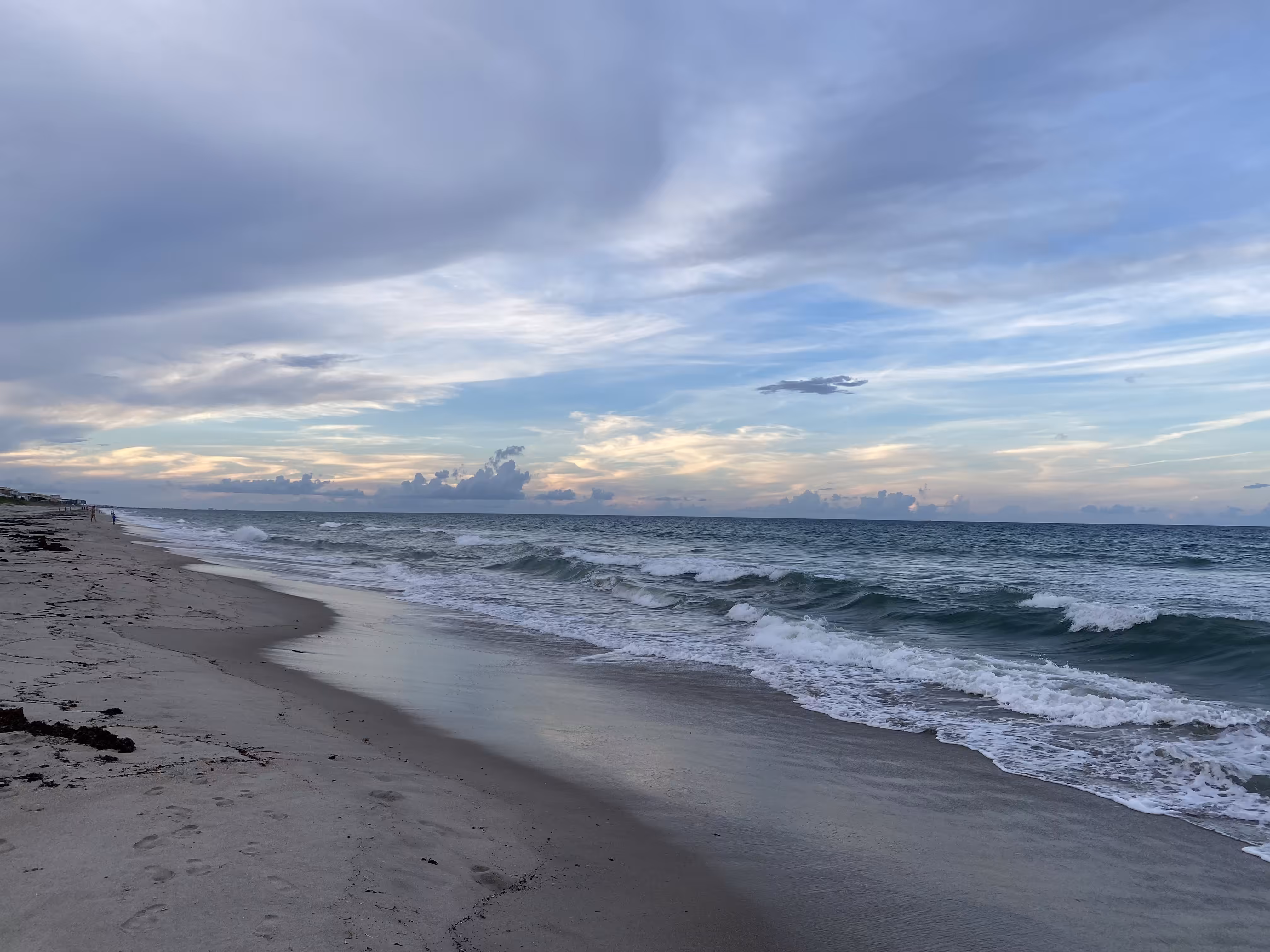 Sunset at Indian Harbour Beach Blue