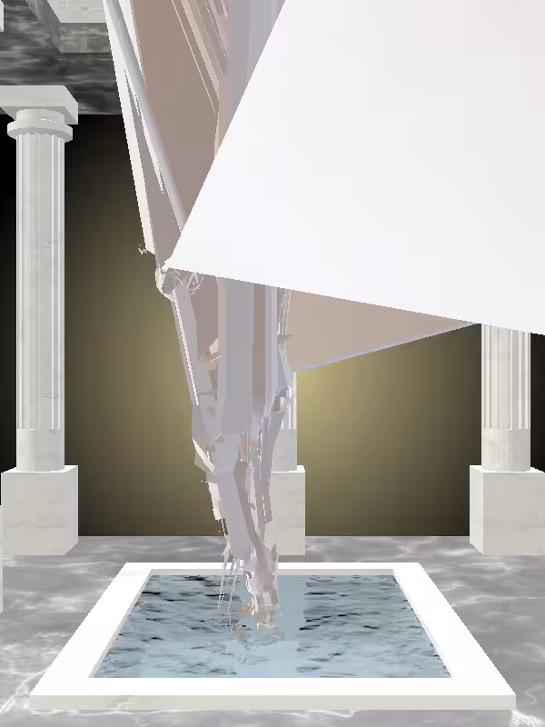 HeavenComputer: The Fragmented Robotic Luminescent Beige Woman #2360