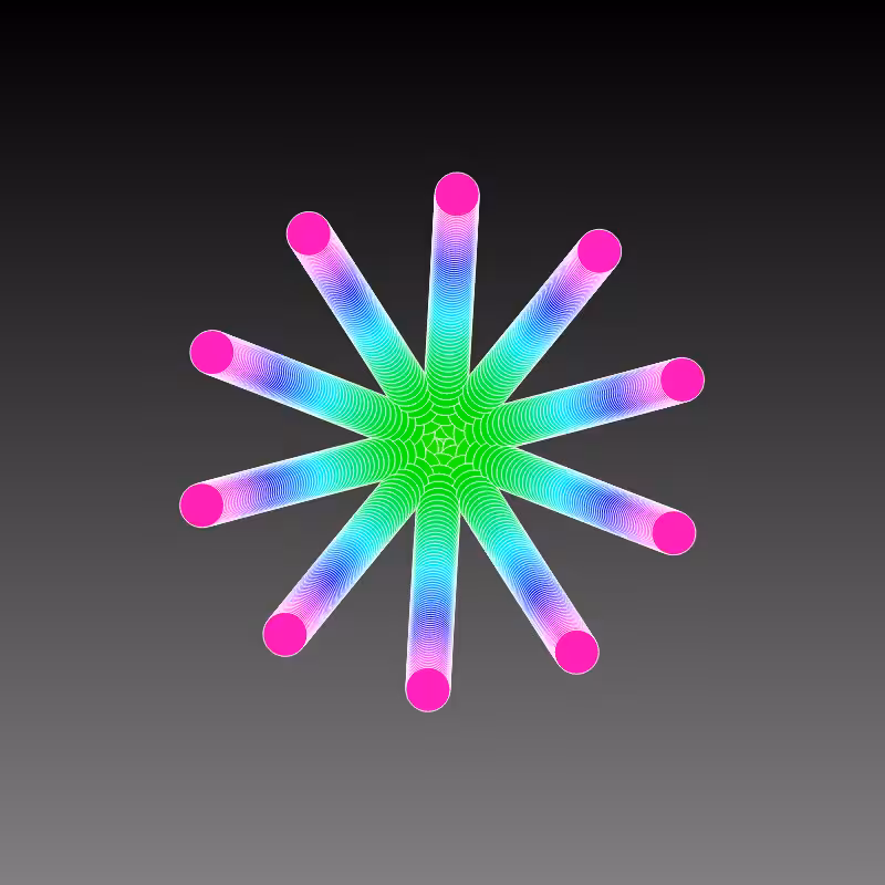 RAINBOW FLOWERS #52