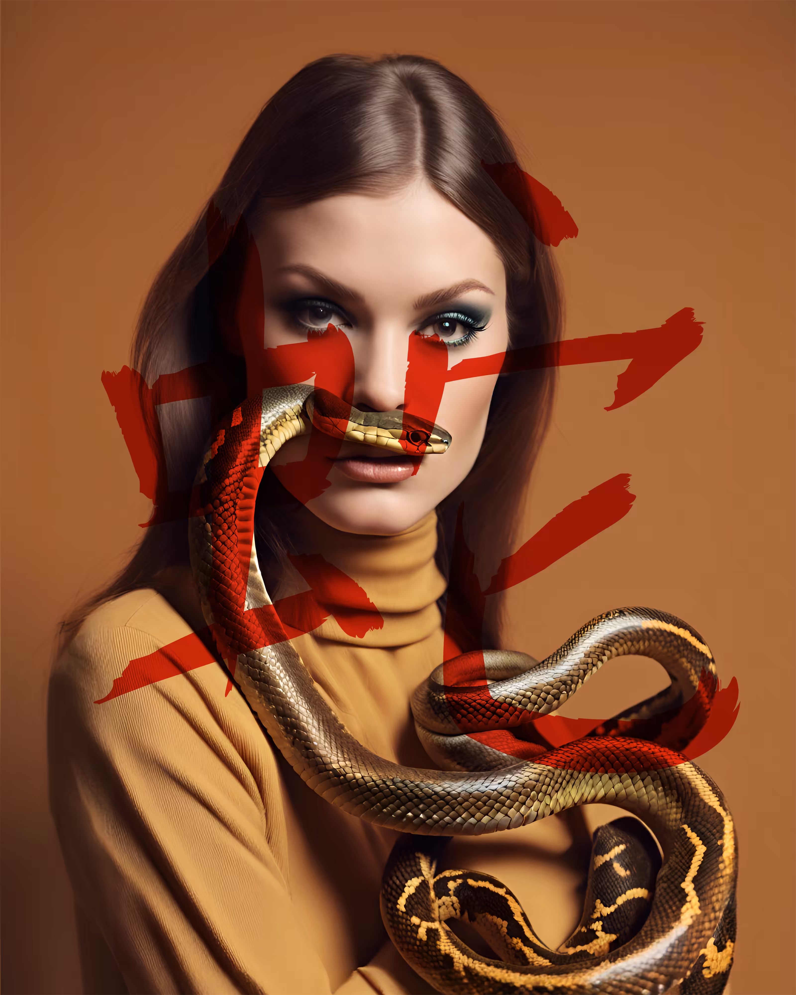 Retro Zodiac Fusion: Snake
