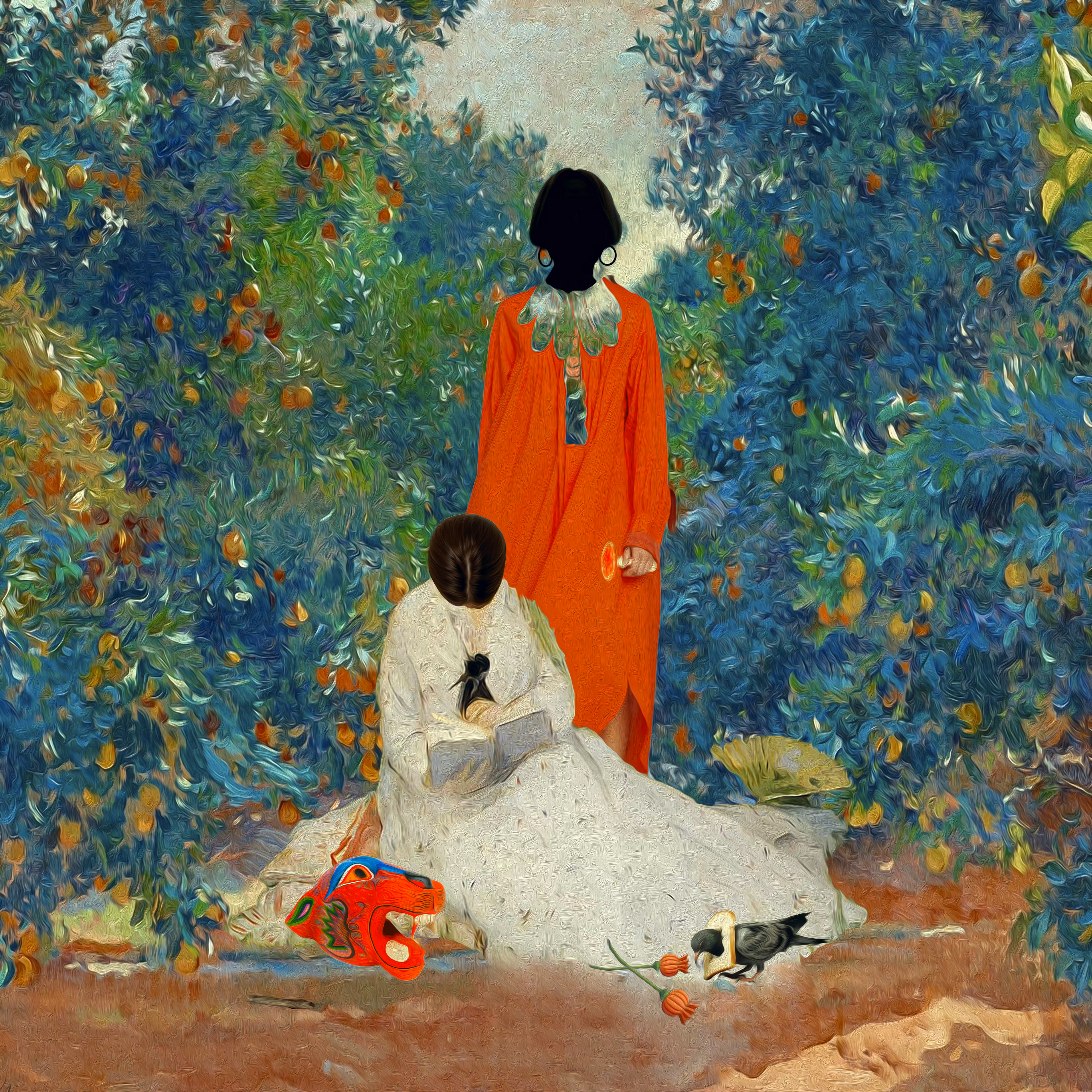 in the garden
