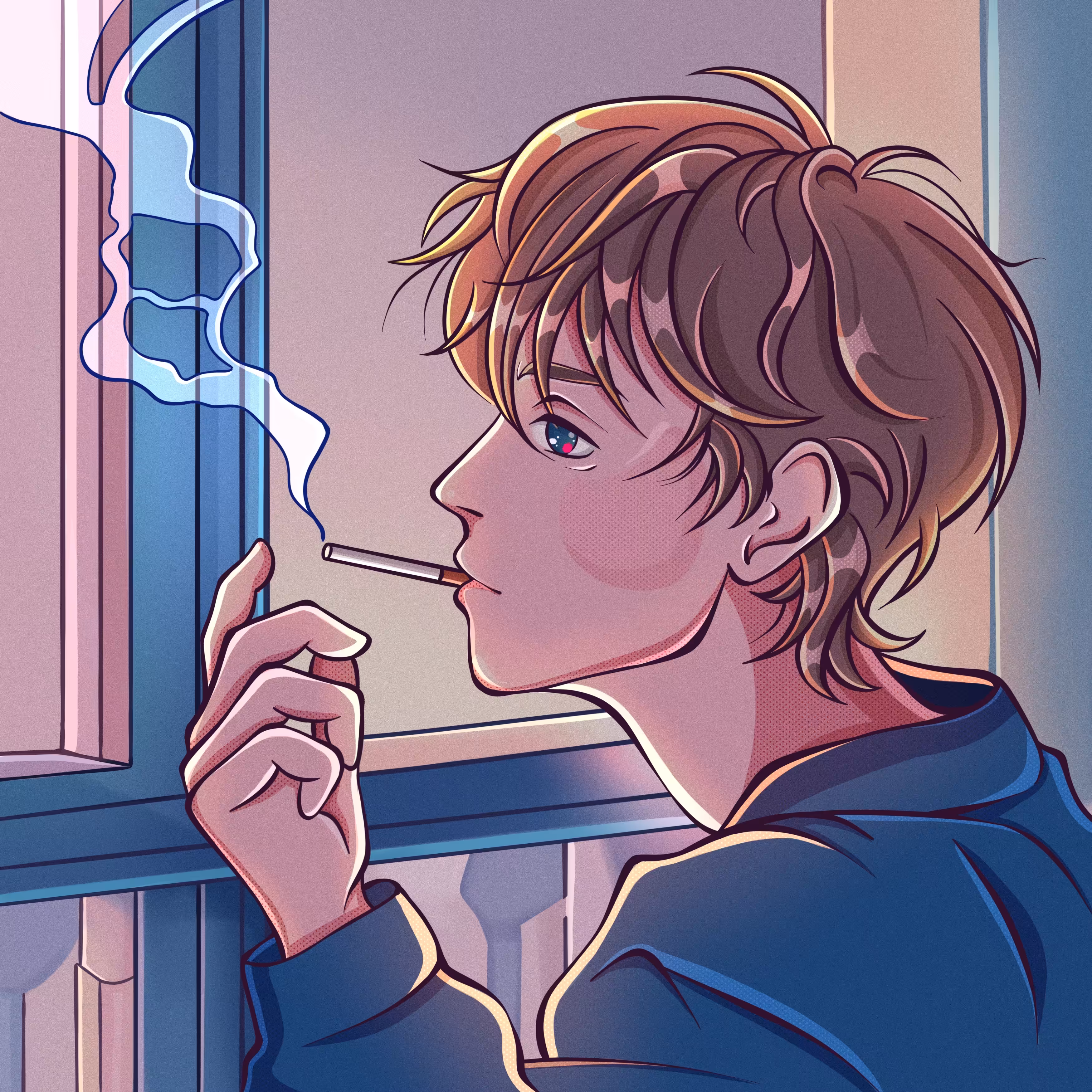 Alone in a balcony