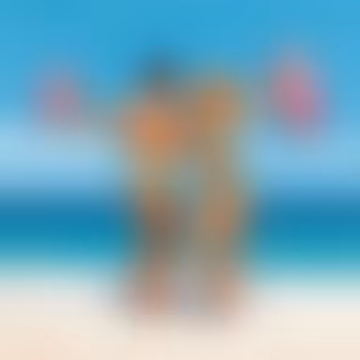 Neil et Albertine en maillot de bain