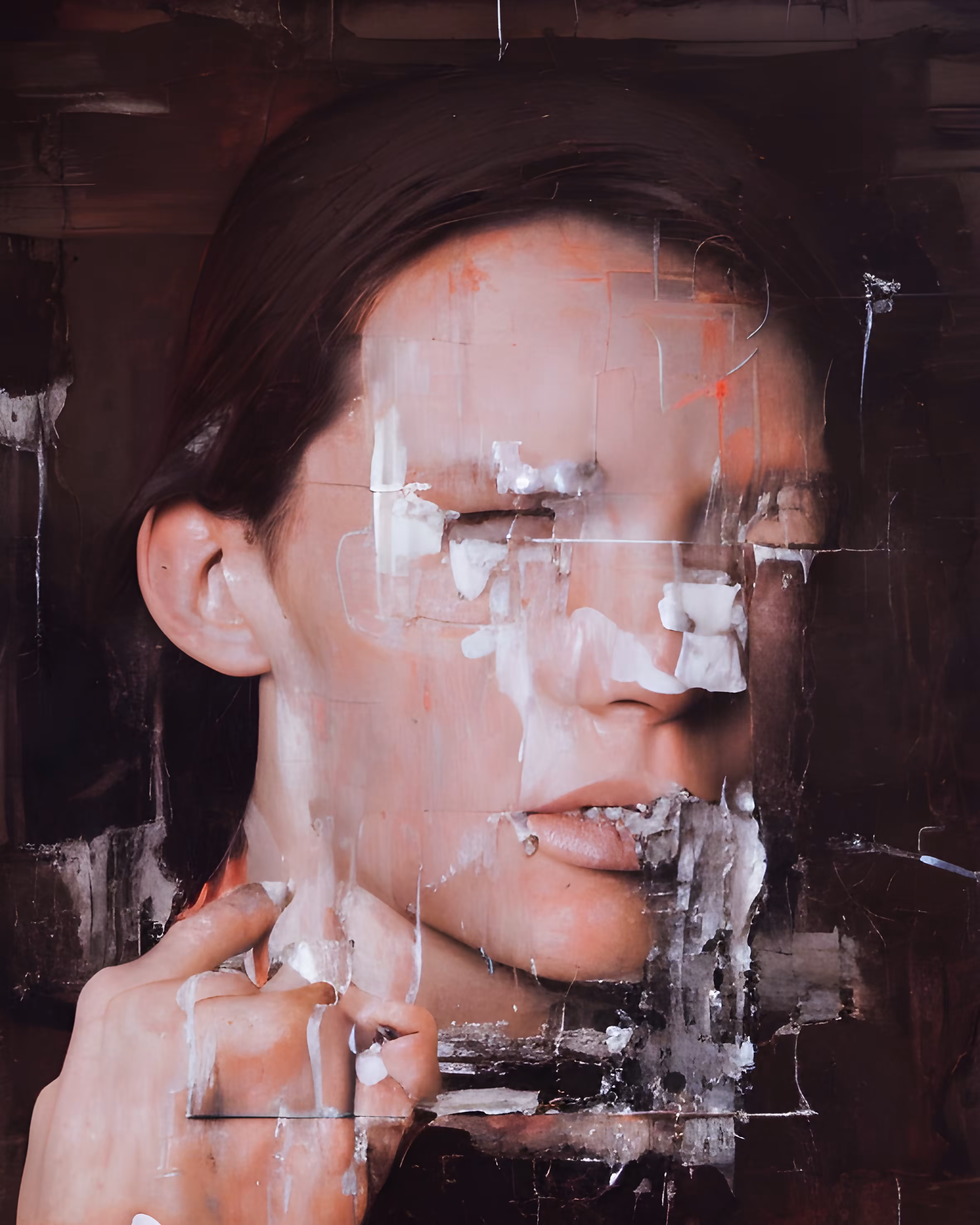 "Dispersed Identity: Portrait of a Woman"