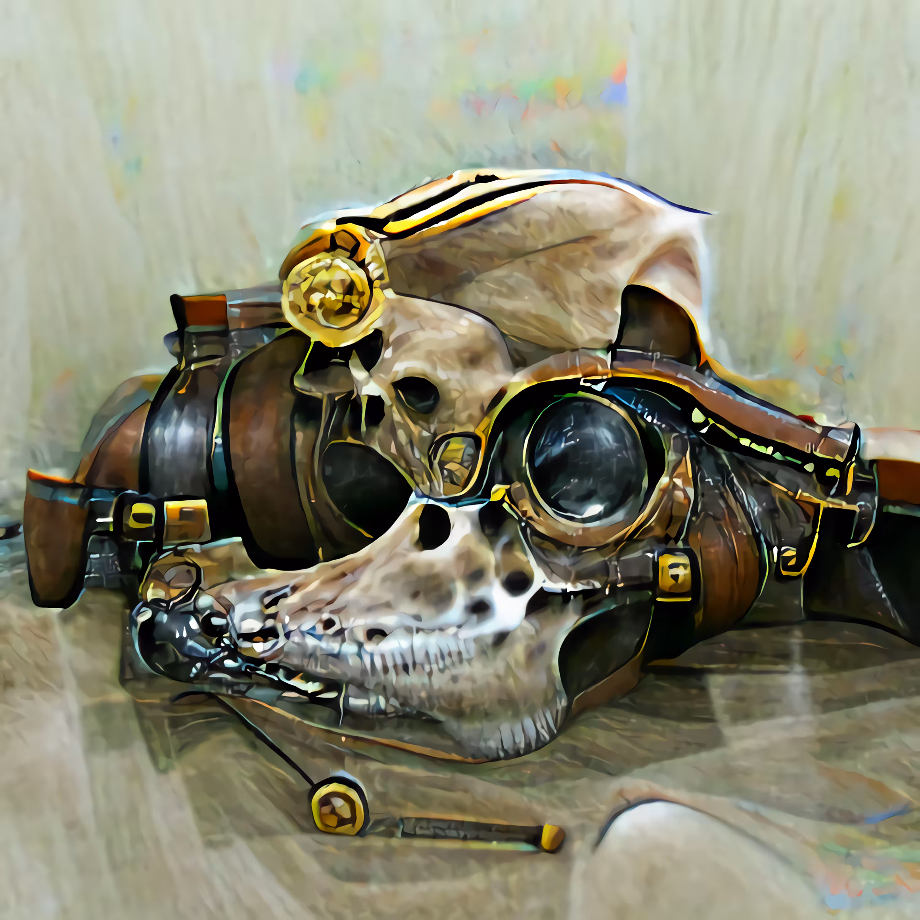 Skull steampunk