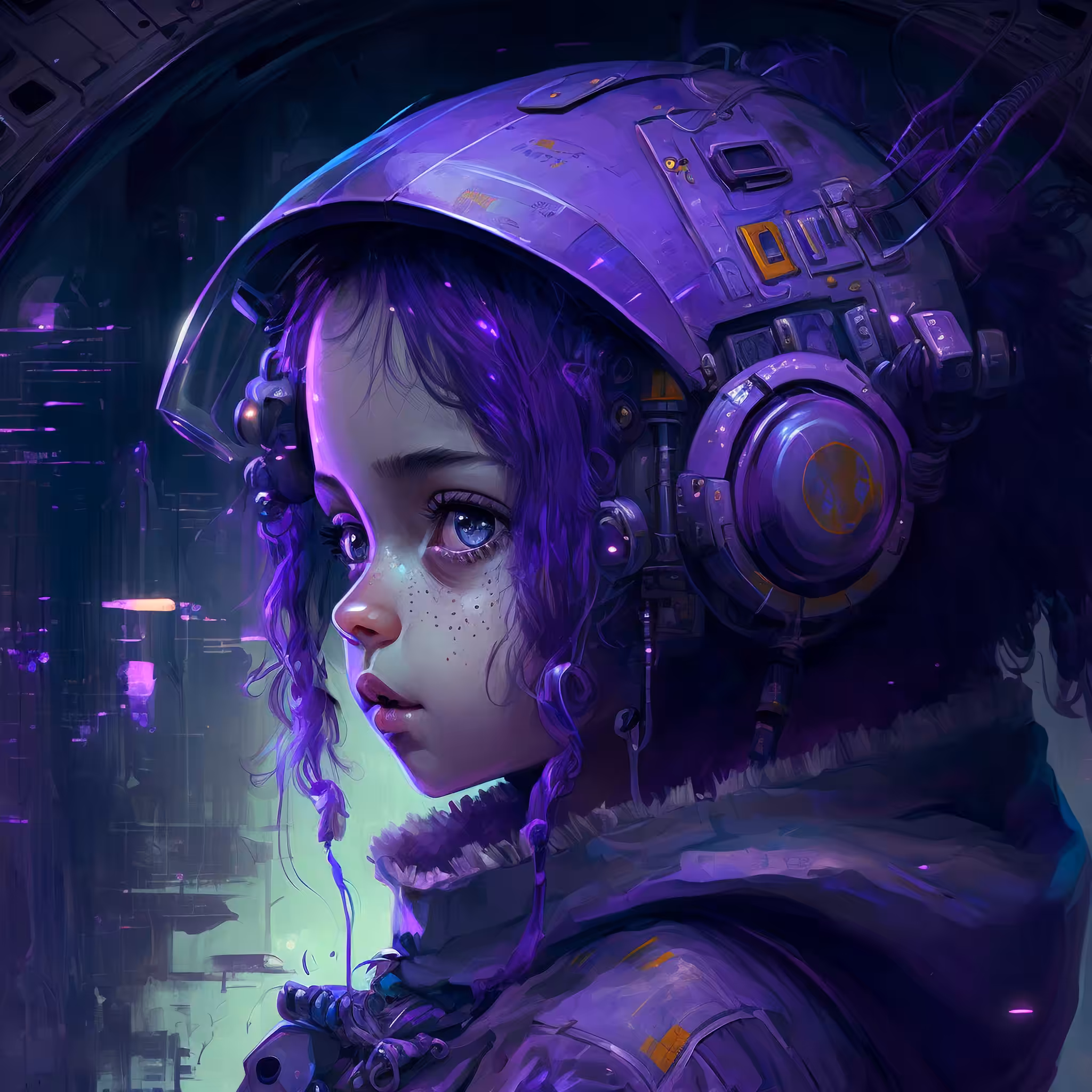 The Girl in Purple
