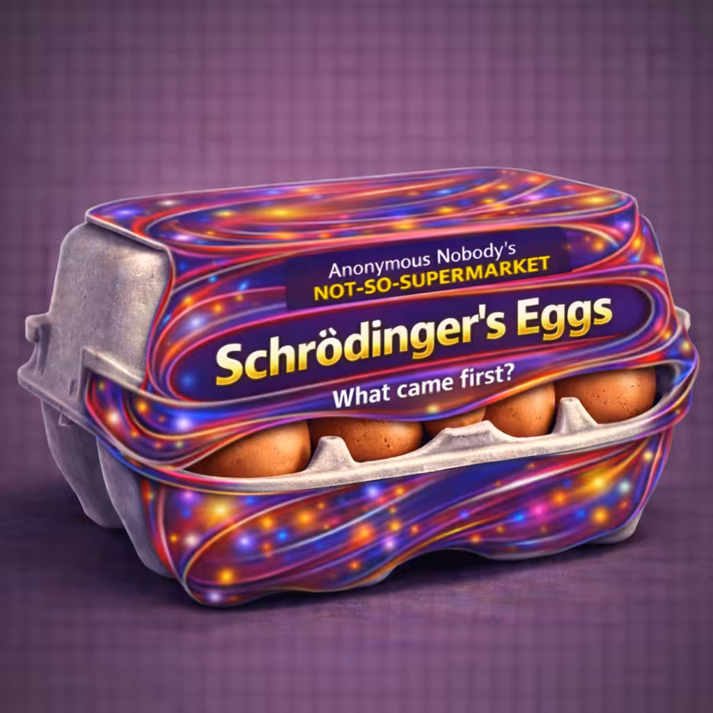 Anonymous Nobody’s Not-So-Supermarket: Schrödinger’s Eggs