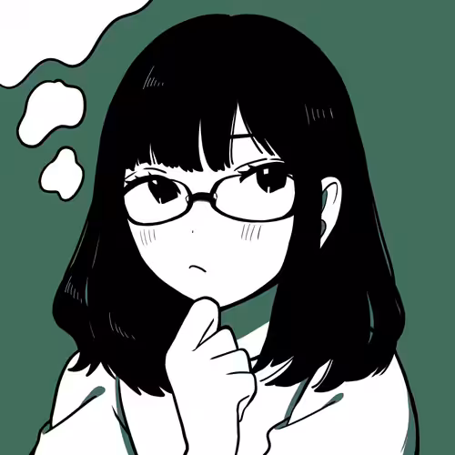 Thinking girl 019