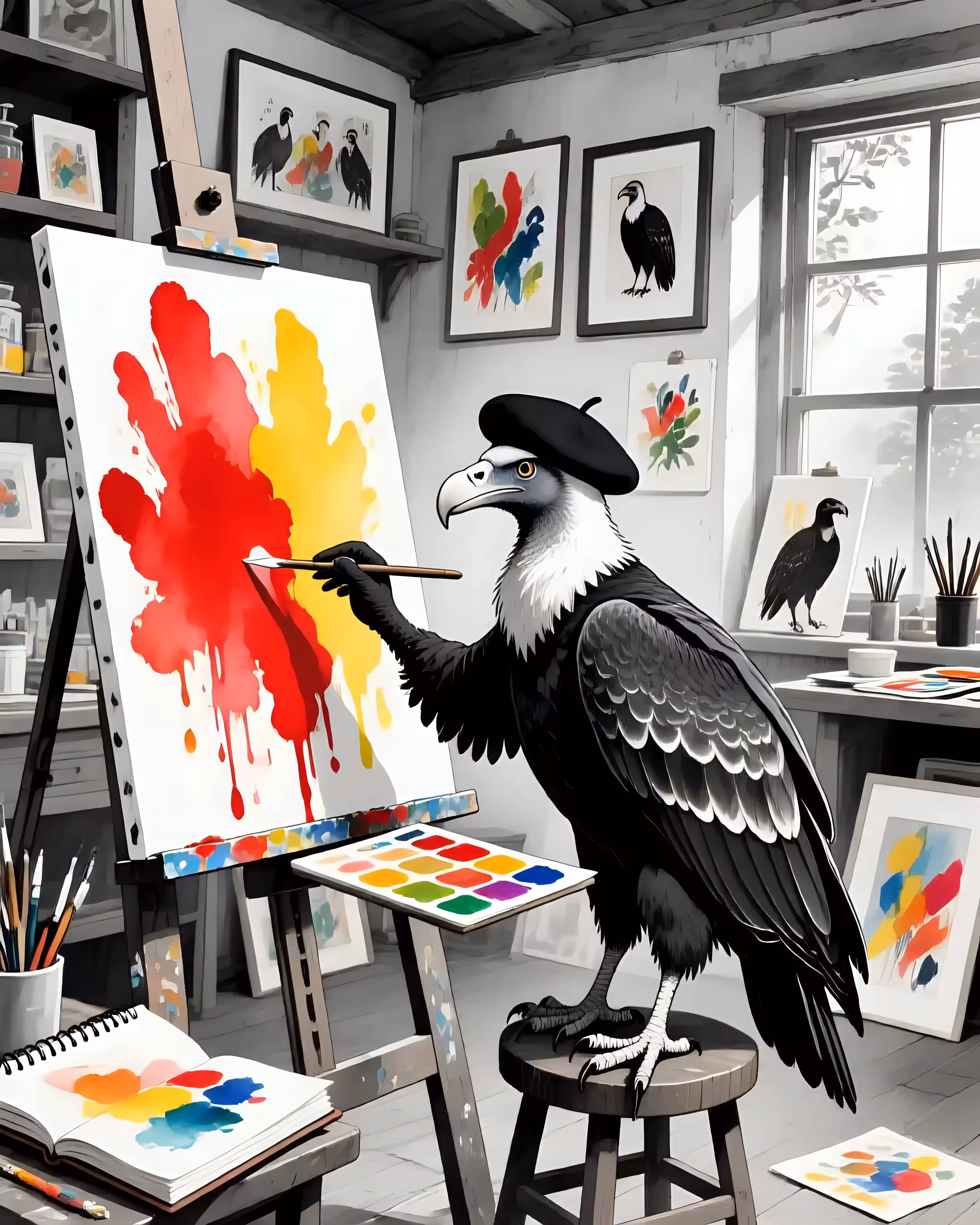 The painting vulture 