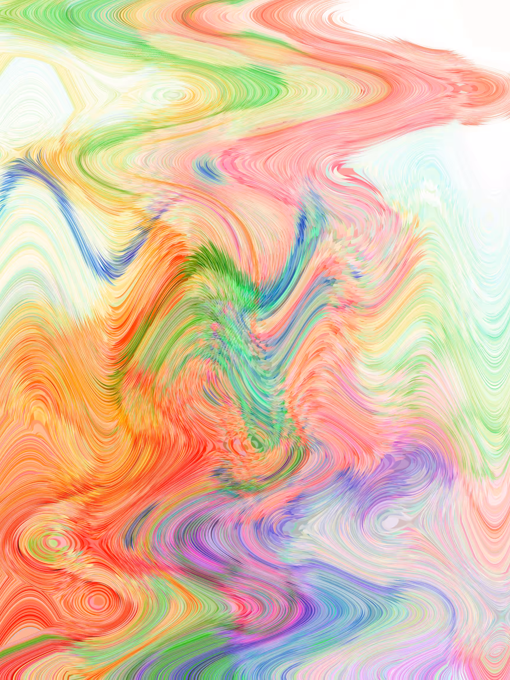 Abstract painting sound waves