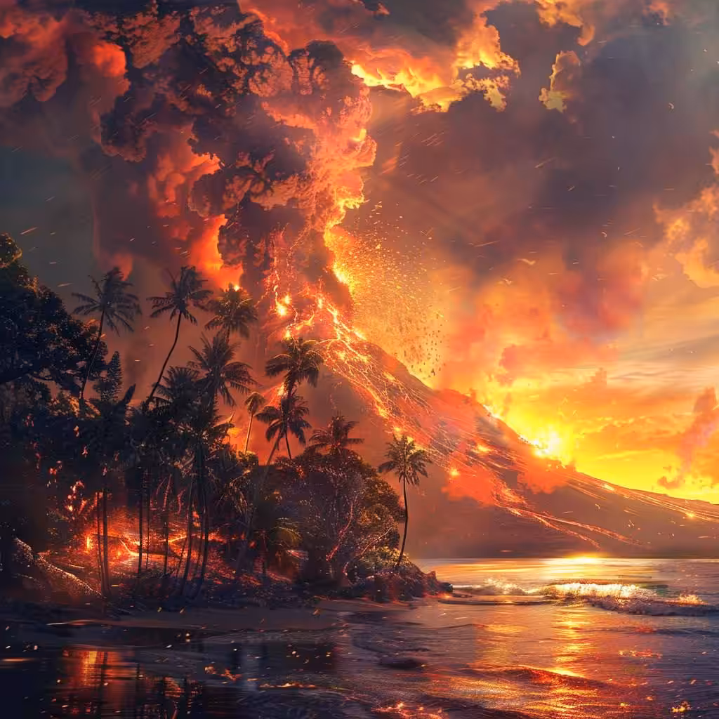 Volcanic eruption