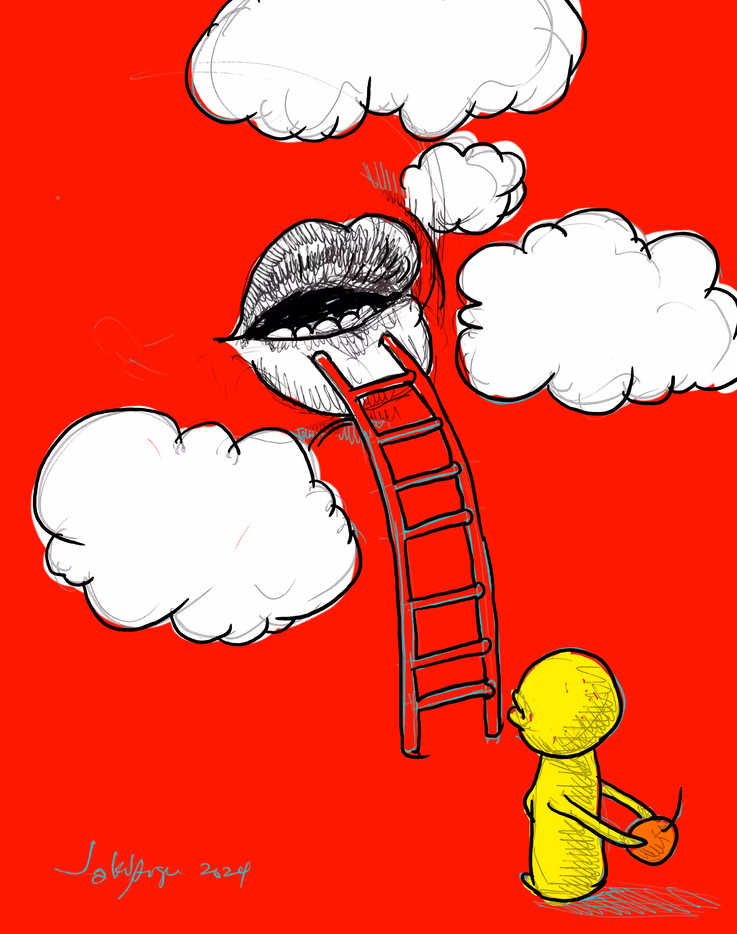 mouth in the sky