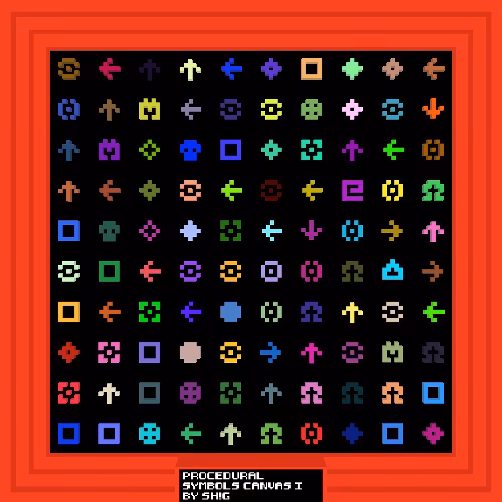 Procedural Symbols Canvas I