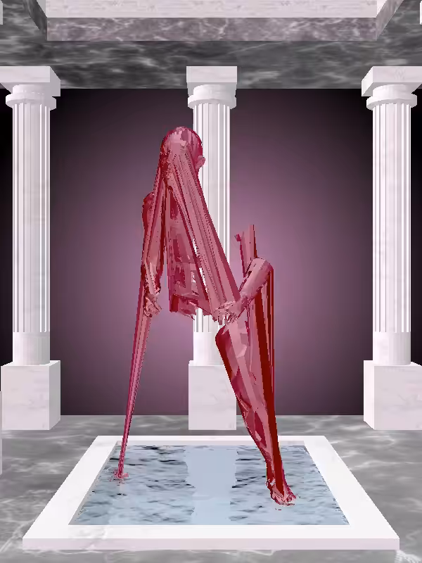 The Fragmented Kicking Velvet Cherry Man #1606