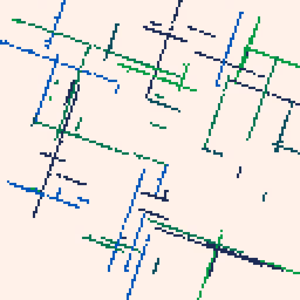 Genuary 2023 Day 4 - Intersections #9