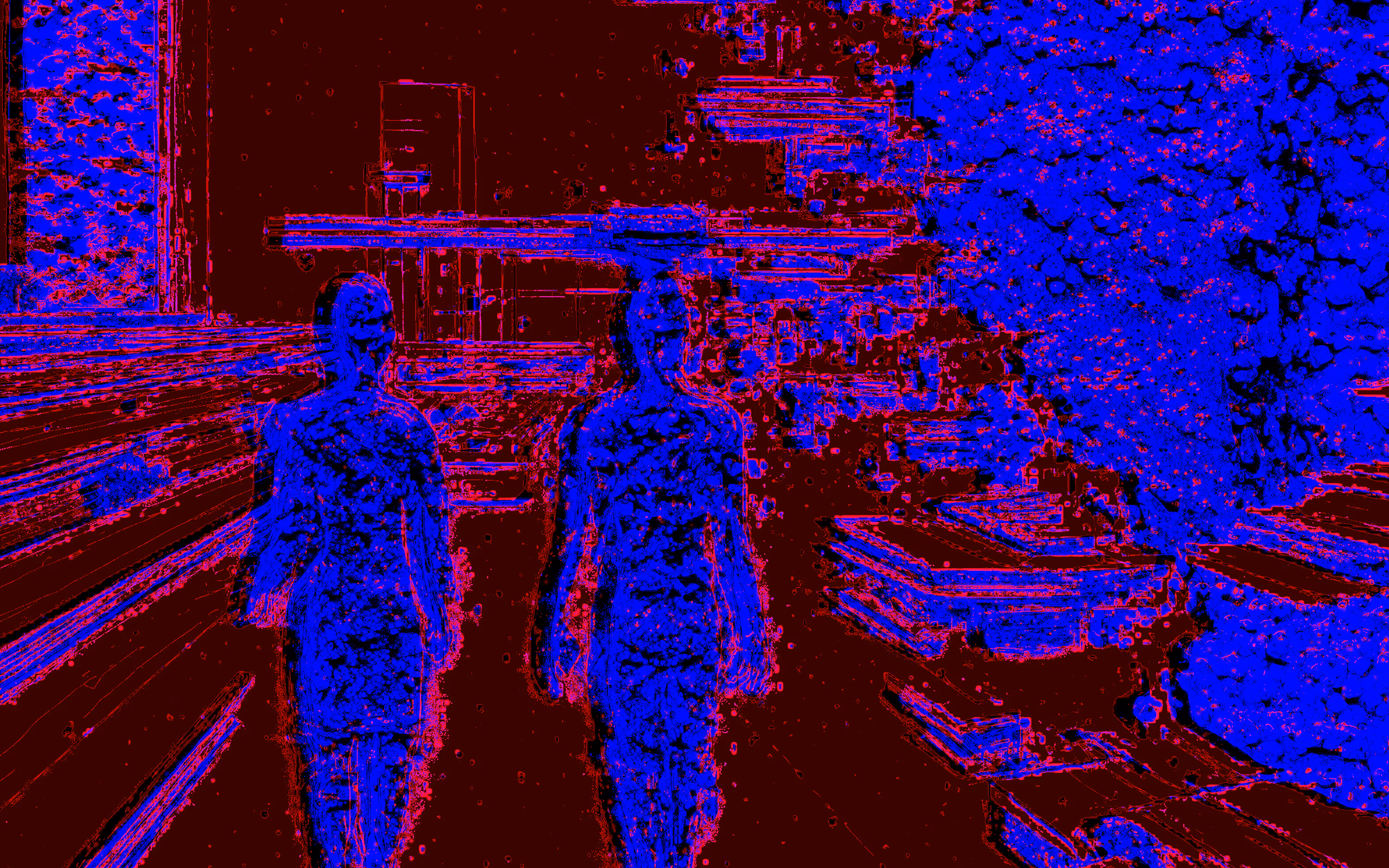 Across