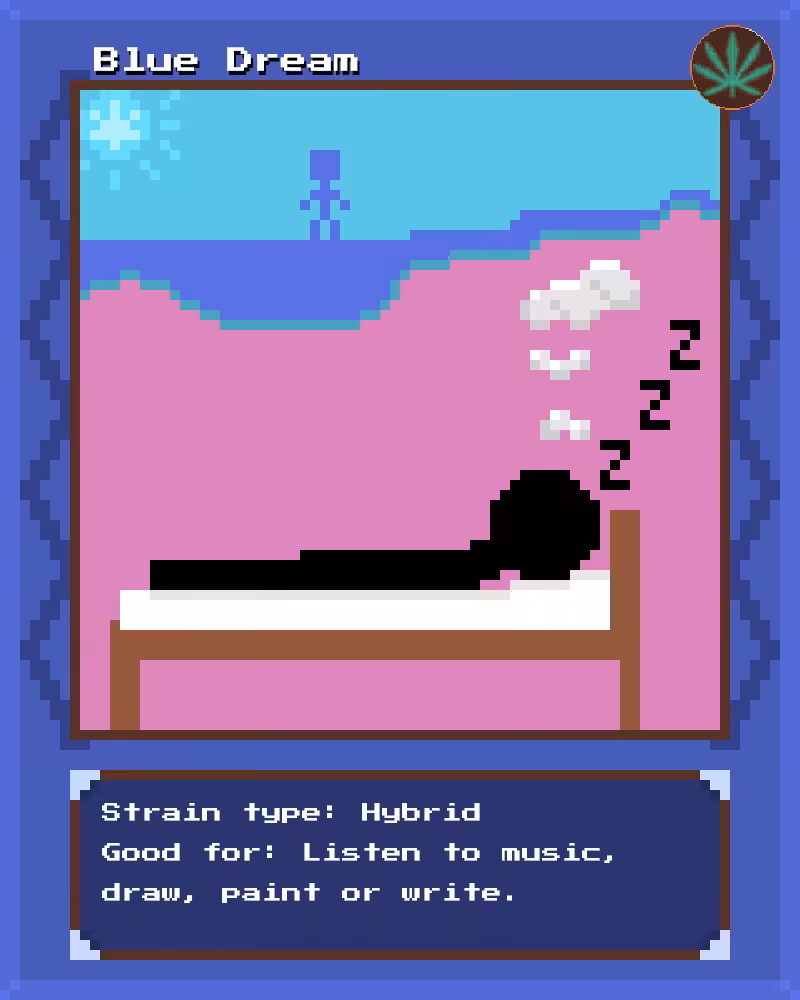 Weed Cards #6 - Blue Dream