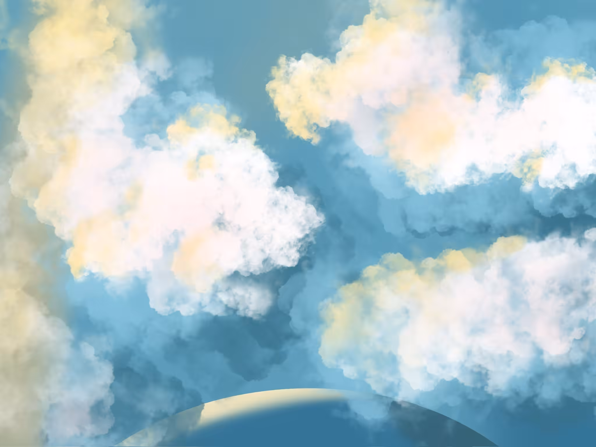 Meditation in the clouds