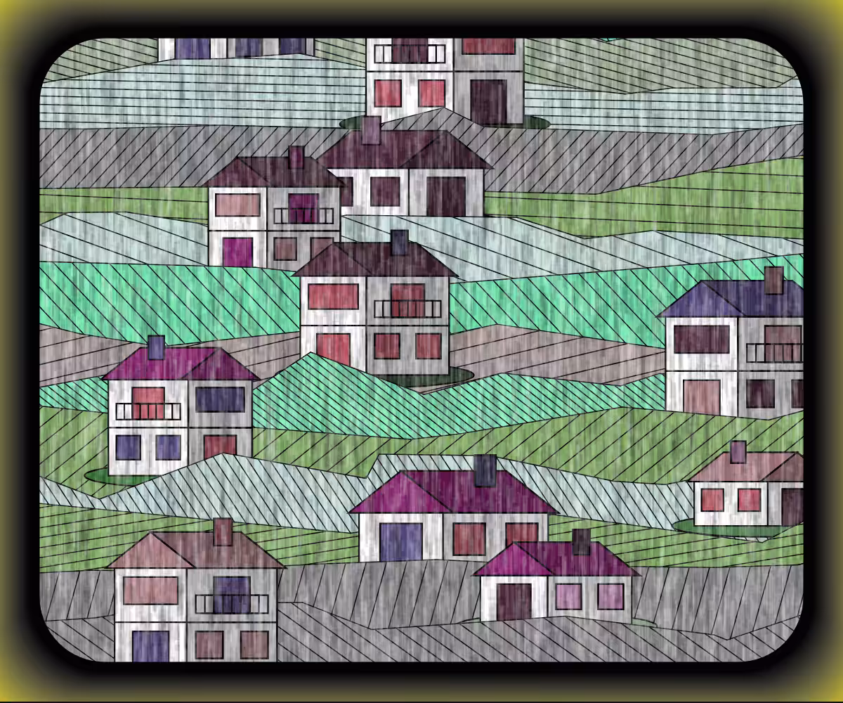 Rainy village #28