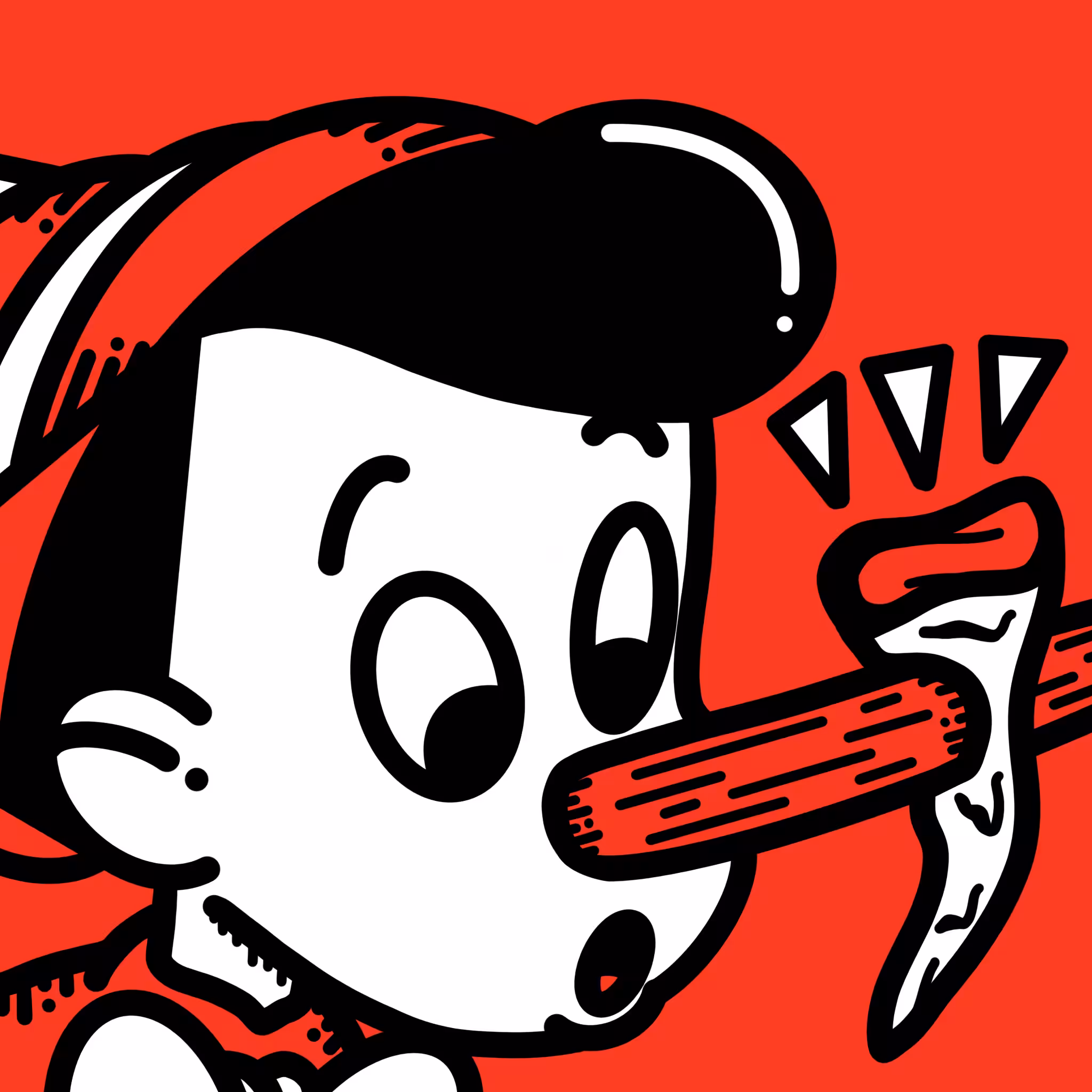 Pinocchio eating Pizza