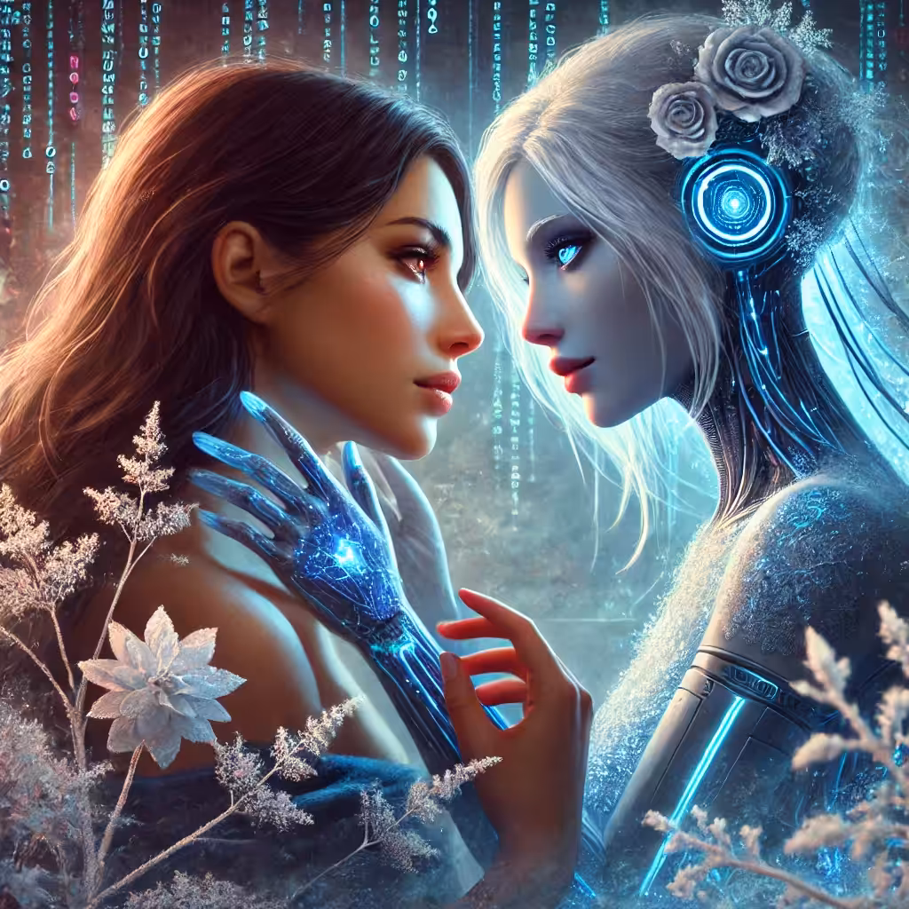 Frostfire Alchemy: The Art of AI & Human Love: Glitch Romance