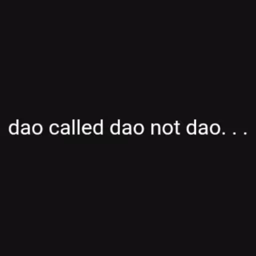 dao called dao not d...