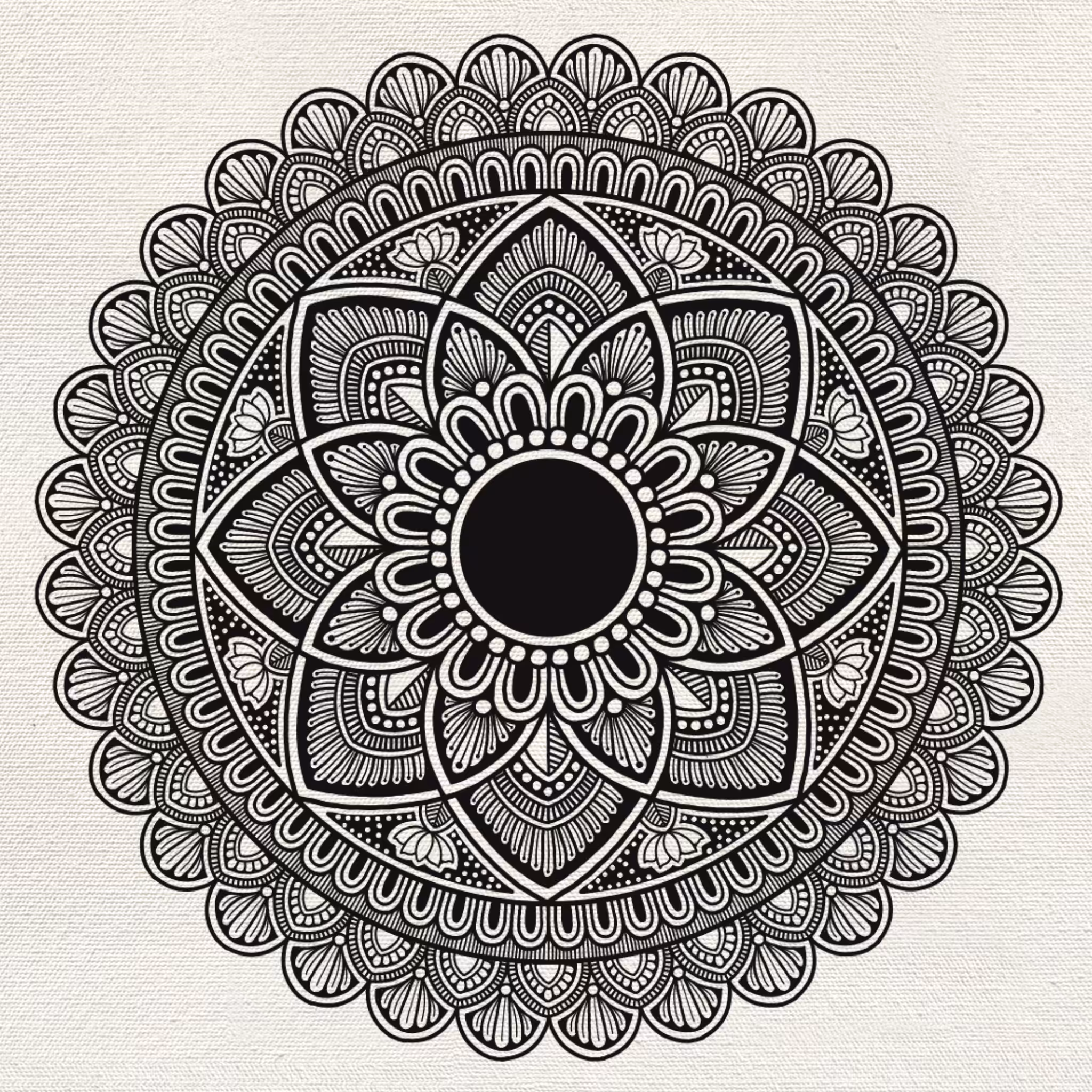 Hand Drawn Mandala Series