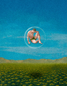 Enclosed in a bubble
