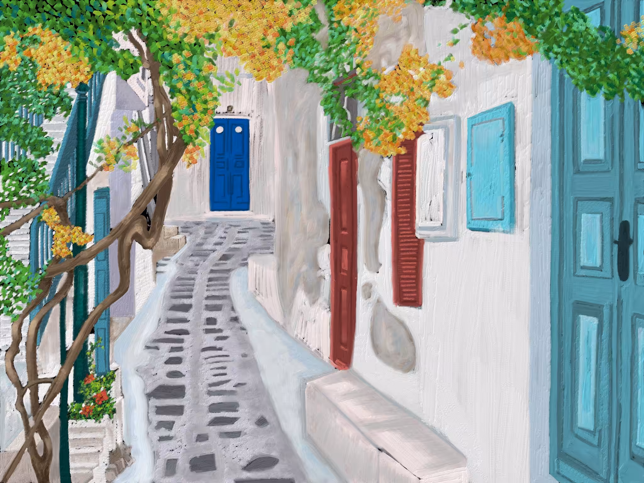 Drawing of a holiday that never happened #2