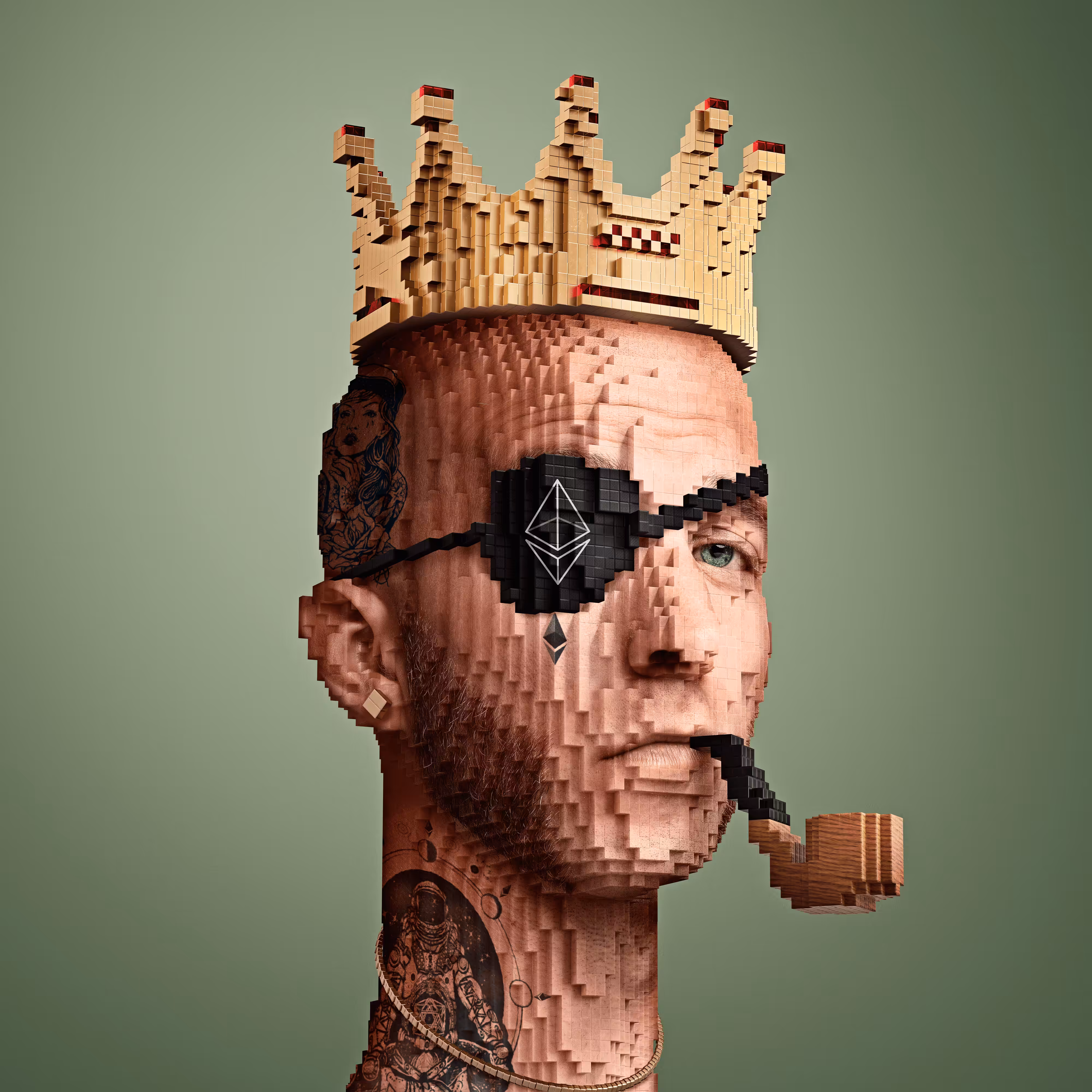 Block Head Punk 076