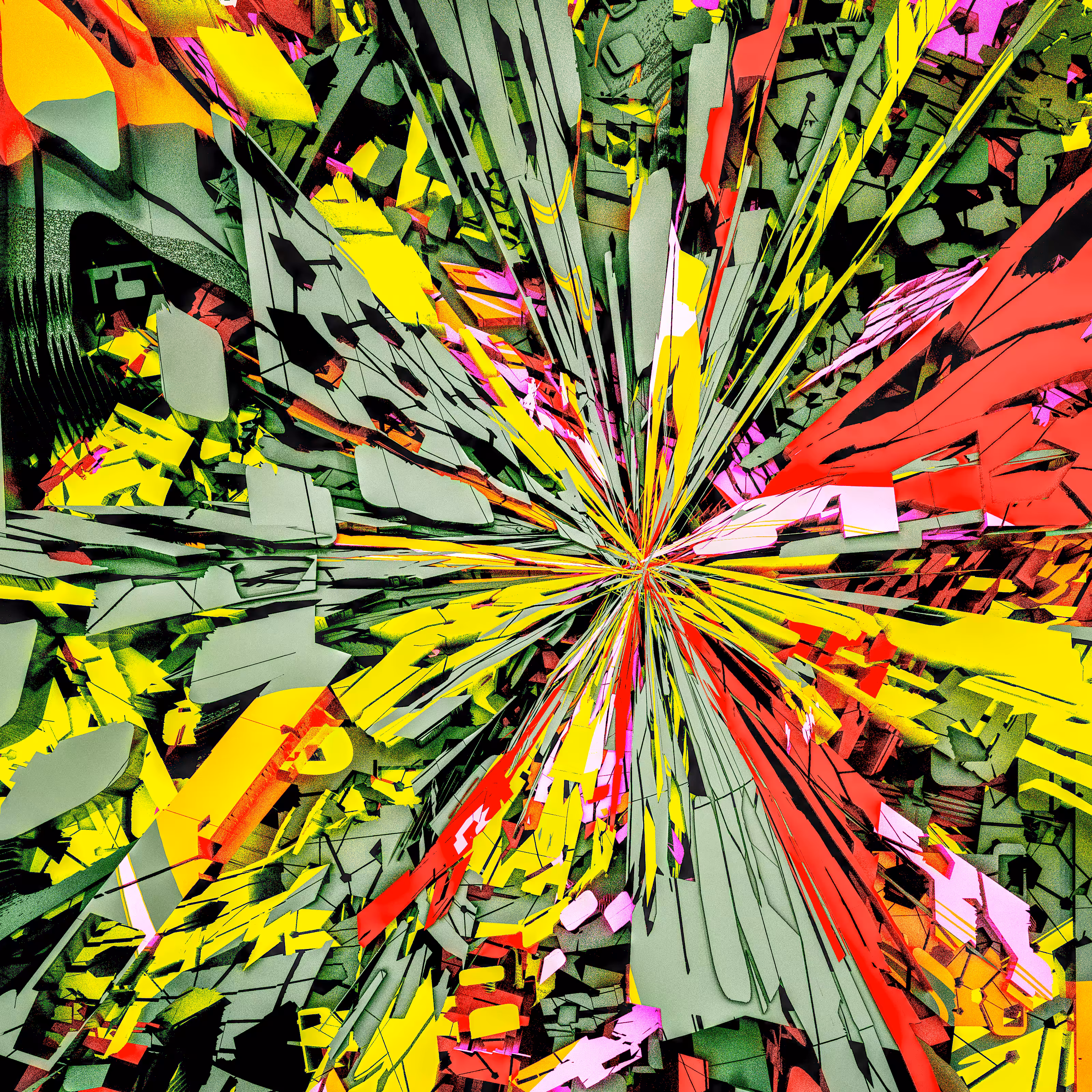 Shredded Neo Tokyo 001 (3D abstraction of Anime Explosions)