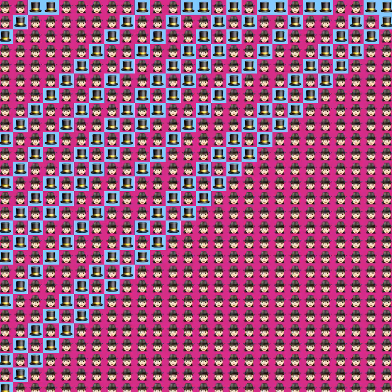Elementary Cellular Emoji Automata #499