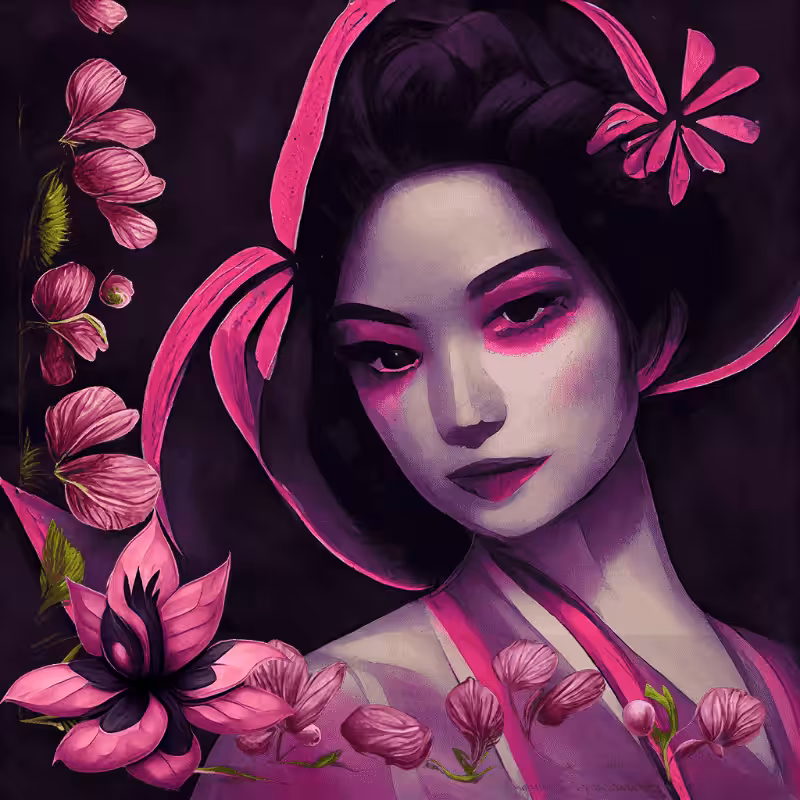 Geisha in Magenta #7