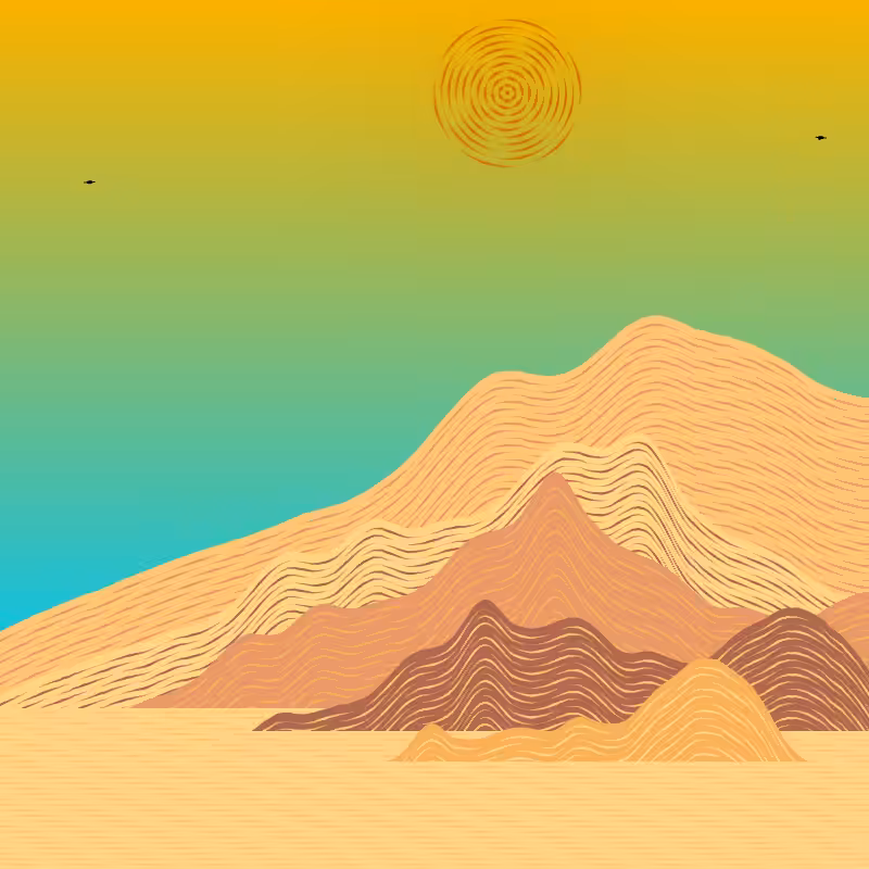 Painted Mountain Sunset #233