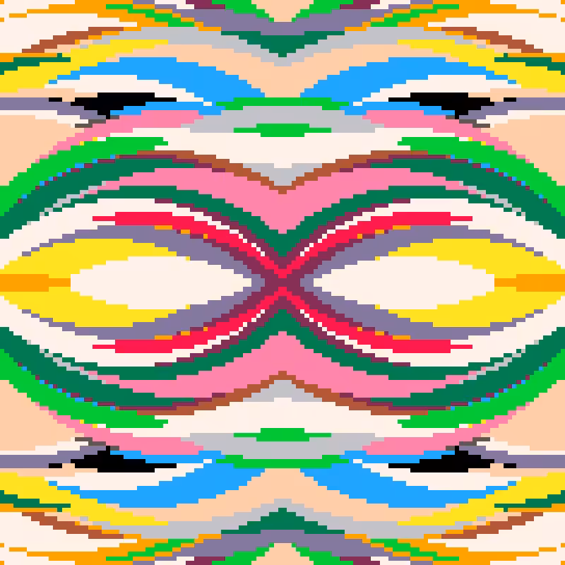 Rapid Psychedelic Inkblot Test Generator #24