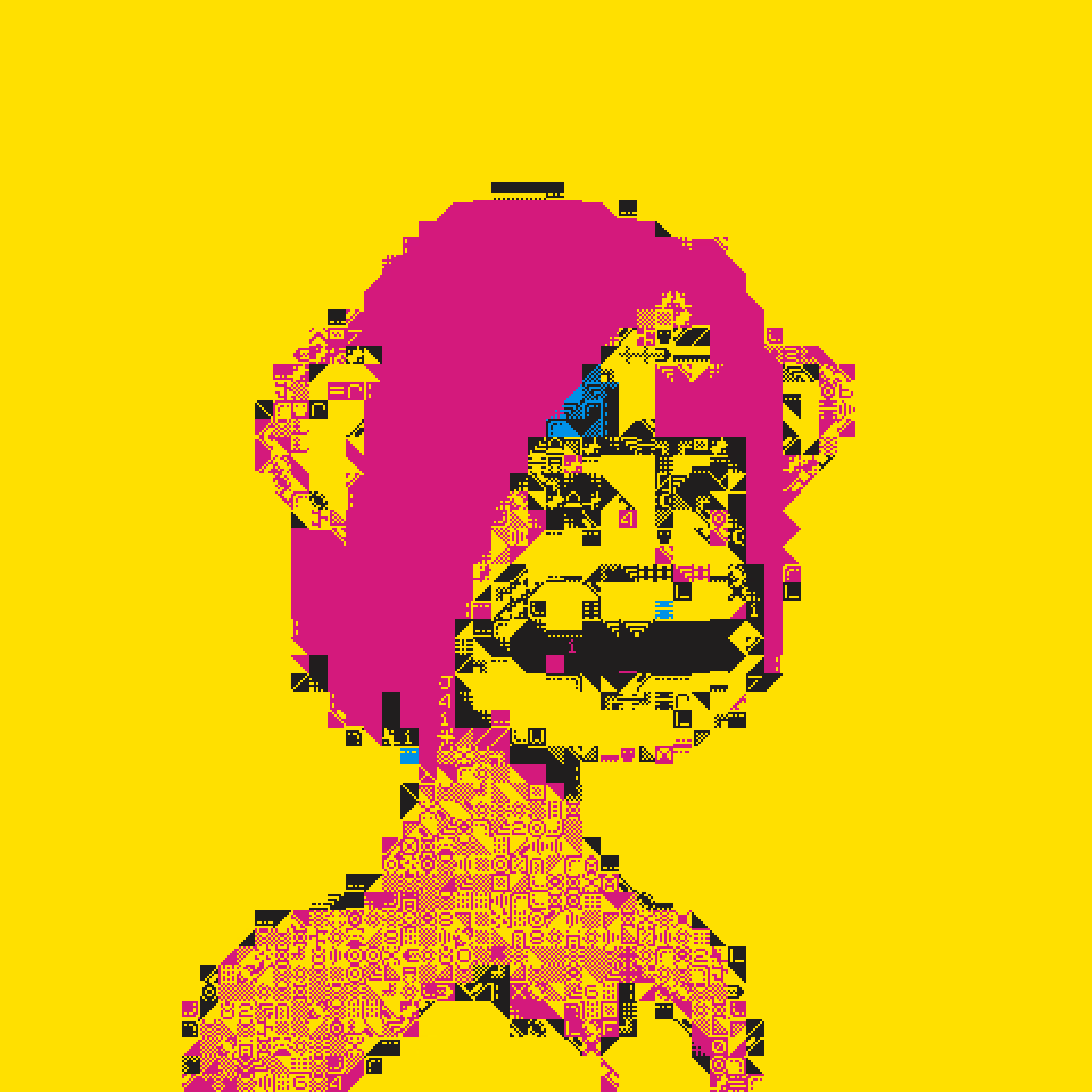 3D CUBIST APES #19