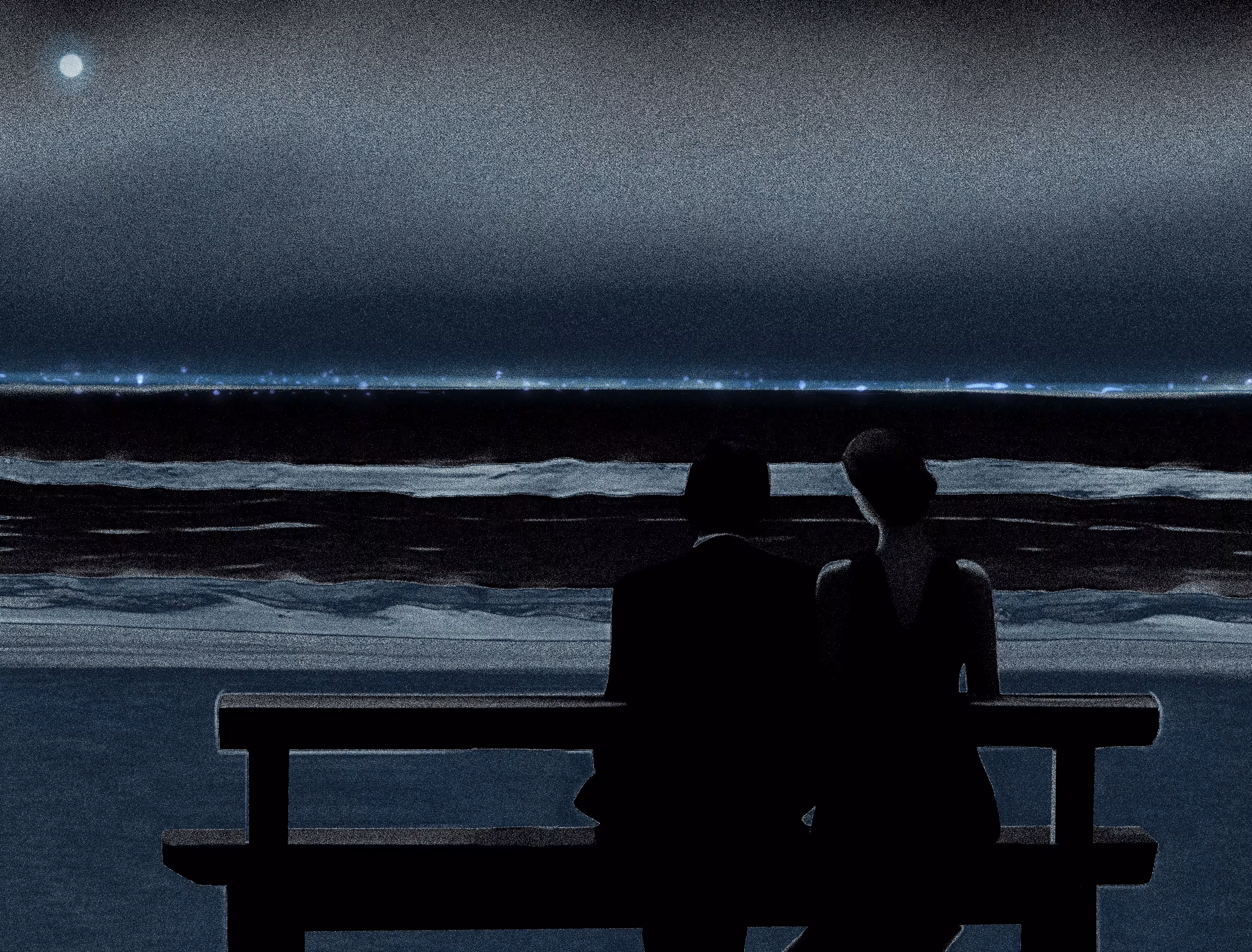 the waves that whisper you to me.  