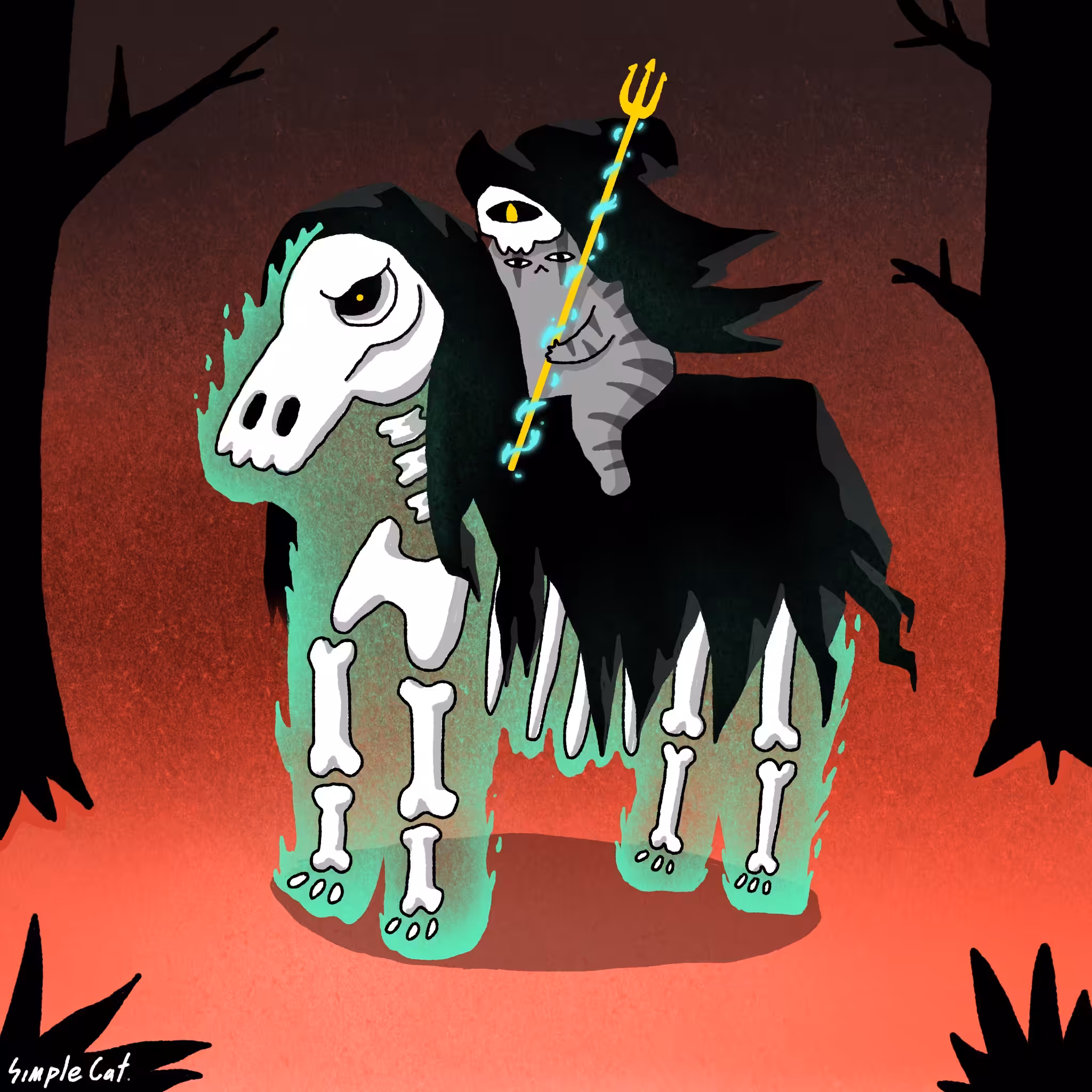 No.23 Shaman Cat and the Ghost Horse