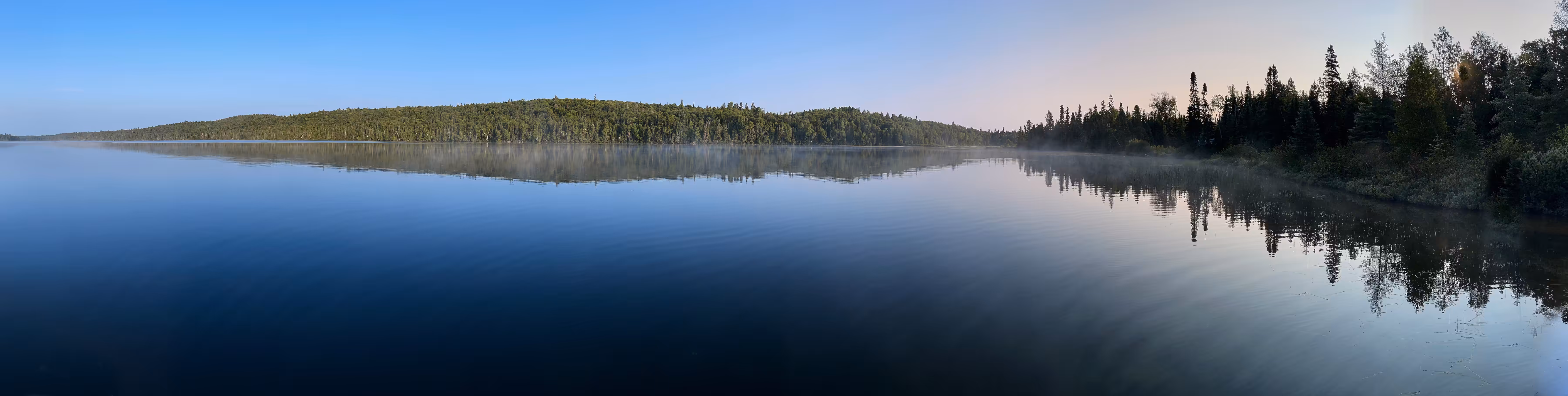 Panorama of the lake.