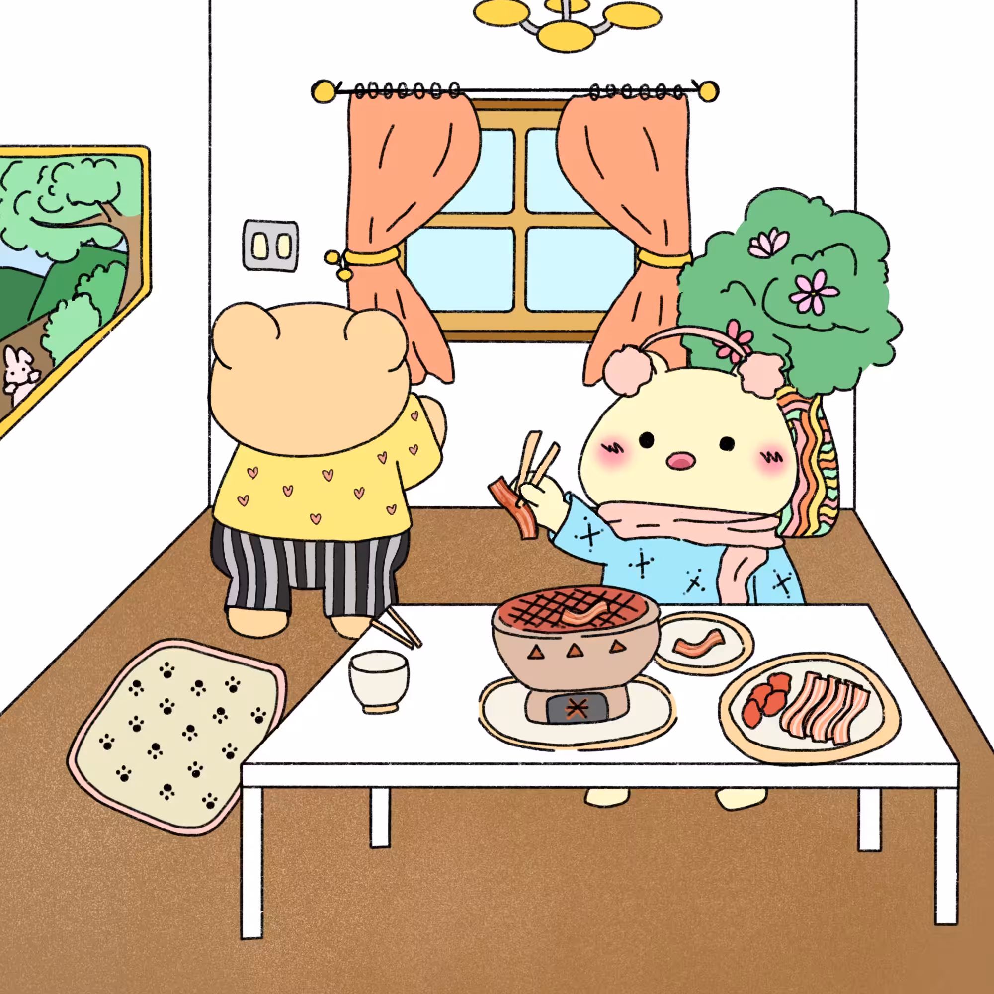 Let's eat grilled together