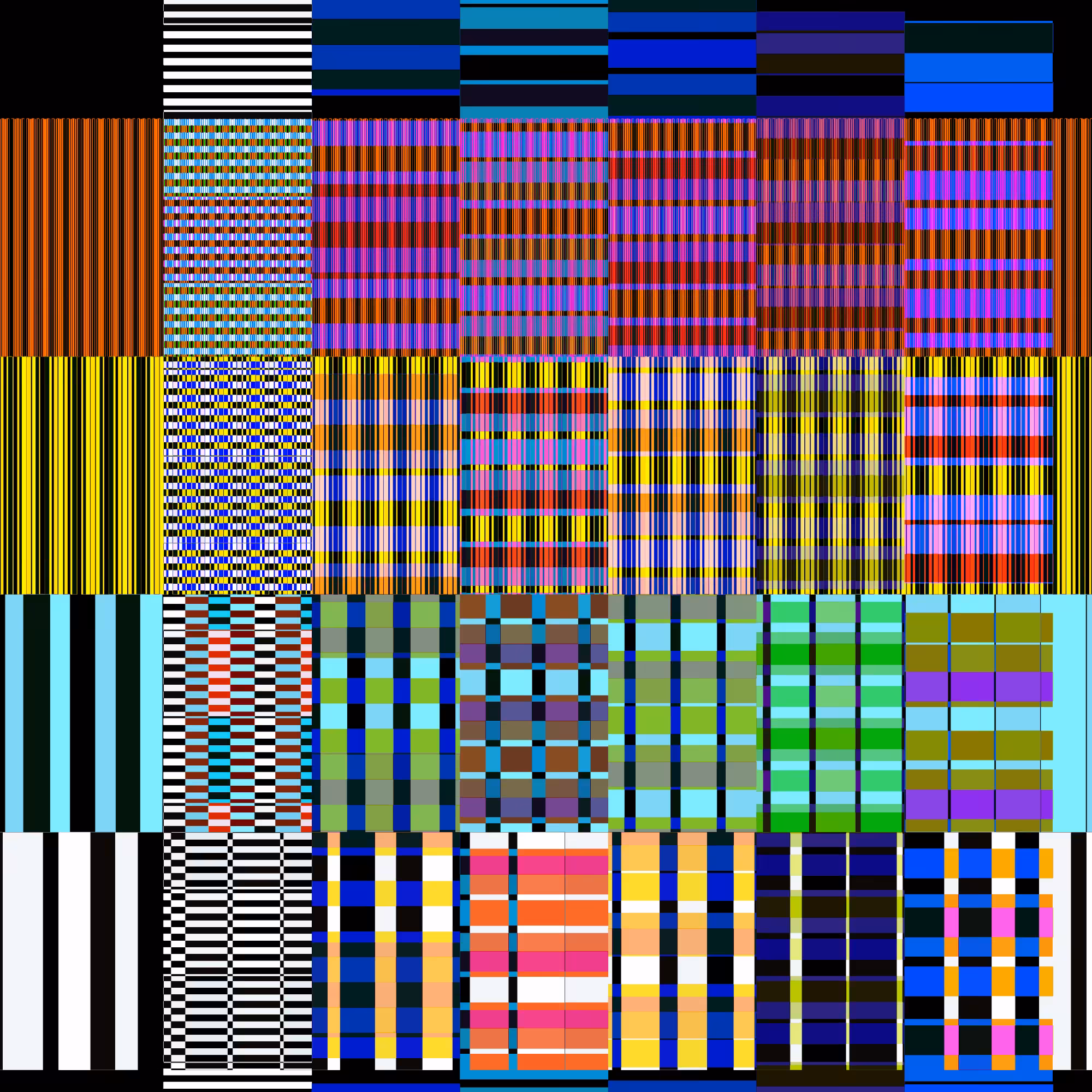 Glitchometry Stripes #98