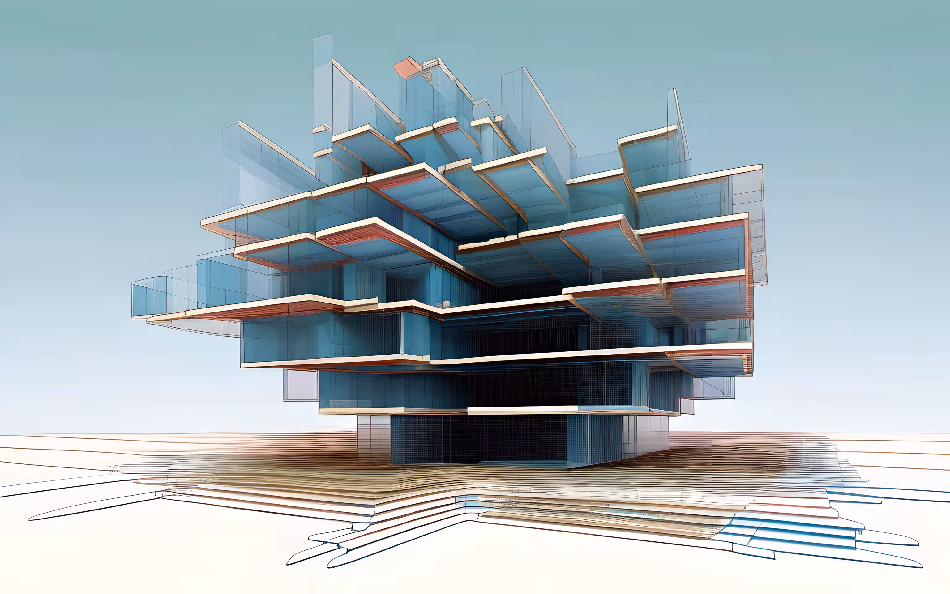 AI imagines famous generative artworks #142