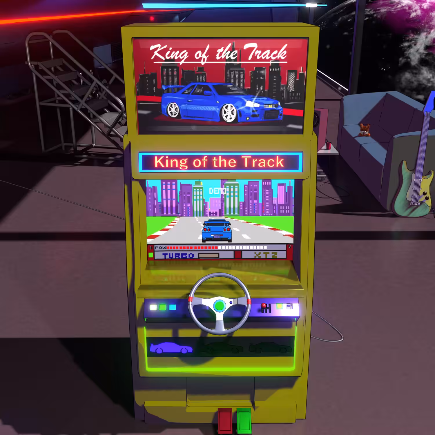 Video game "King of the Track"