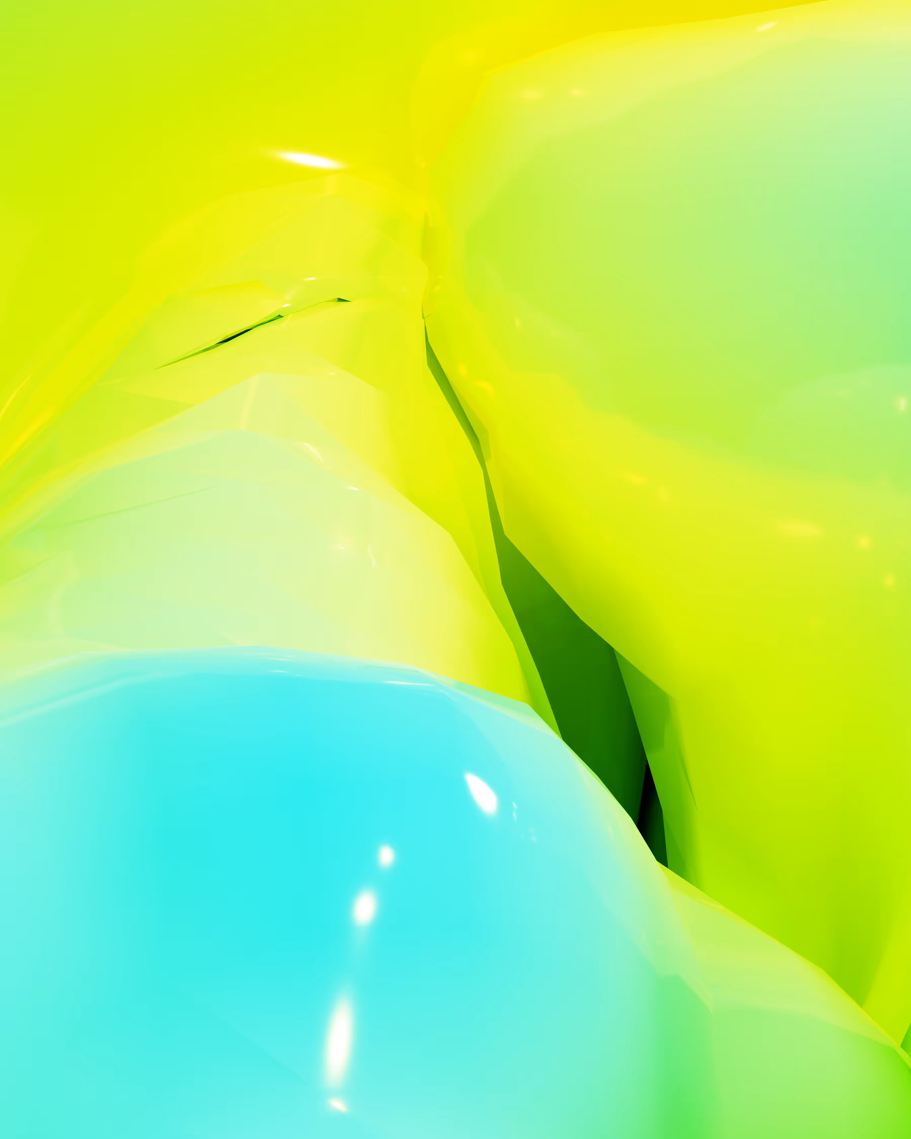 The Fog of Color (CYAN LIME 01)