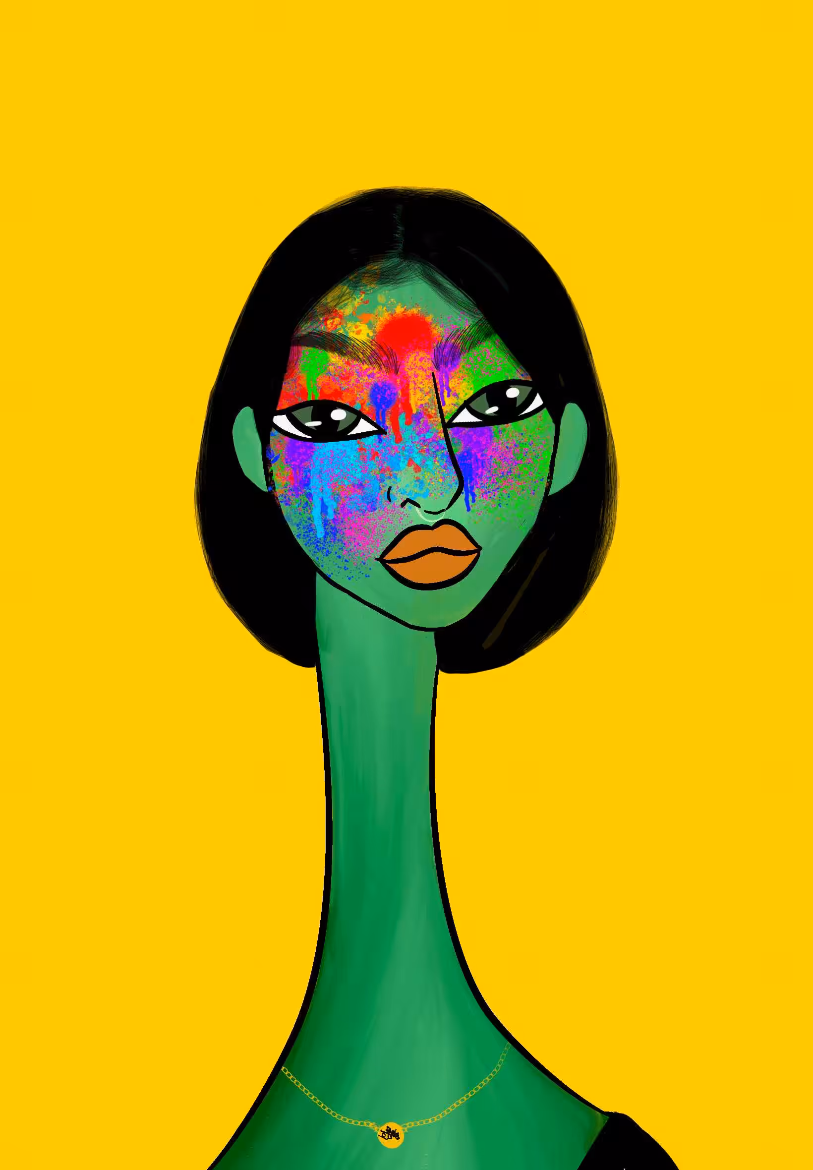 Long Neckie Ladies: Long Neckie Lady #2244