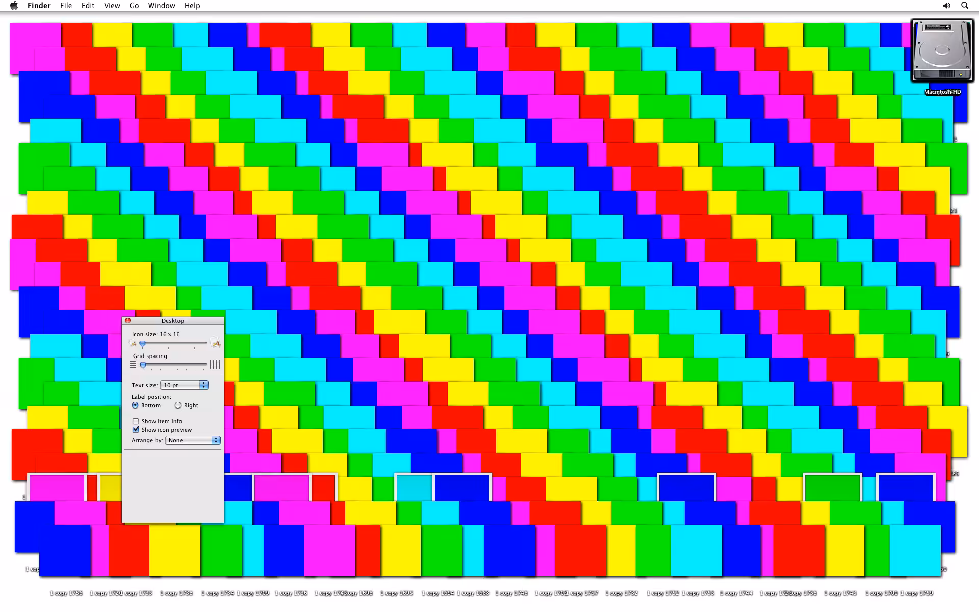 Rainbow Icon Size