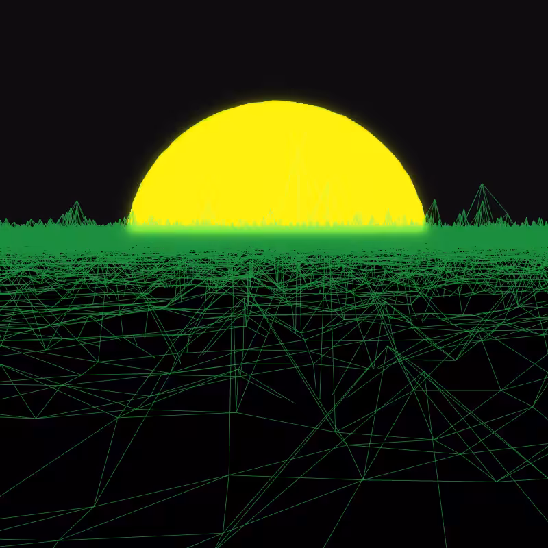 Generative Retrowave Field #65